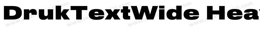 DrukTextWide Heavy字体转换